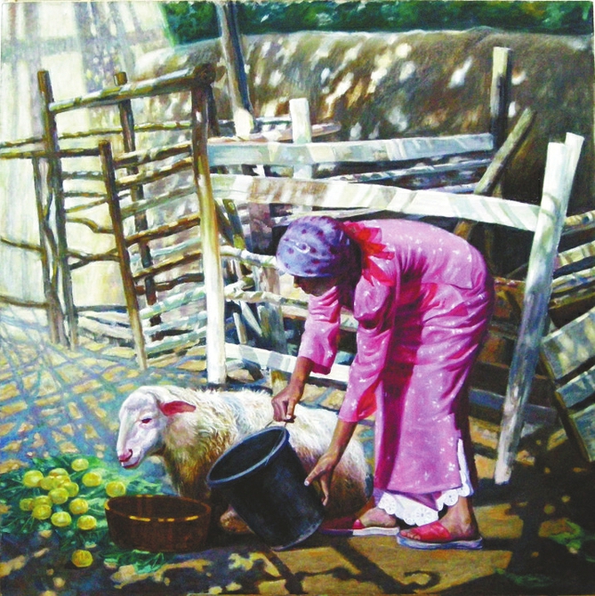 萧睿油画艺术—— 画笔下的异域风情