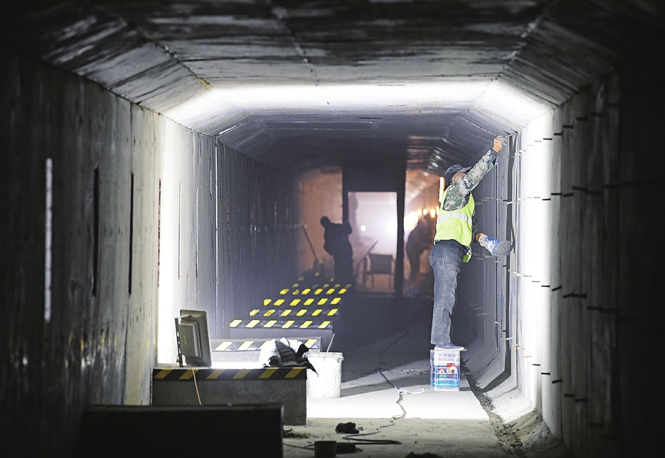 大型地下管廊亮相东部城区