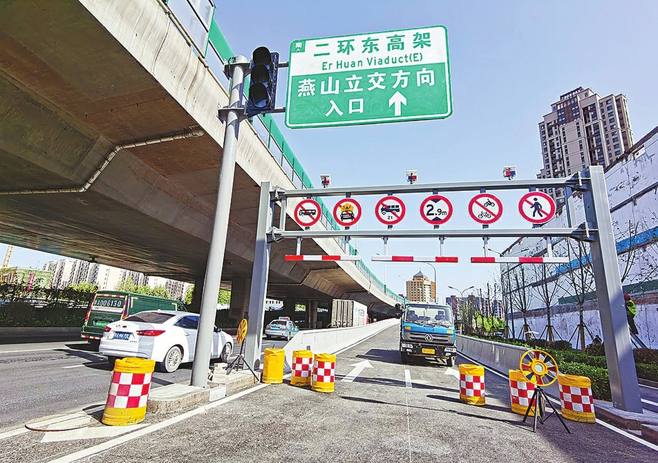 济南：二环东高架将军路上桥匝道开通在即