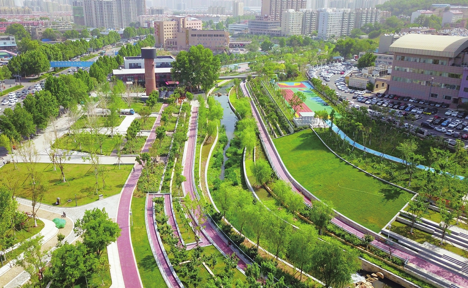 全福河滨水休闲景观带提升城市“颜值”