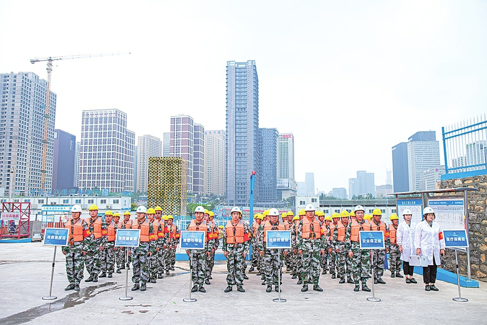 共筑安全防线 同庆建党百年 济南开展建筑工程防汛应急演练