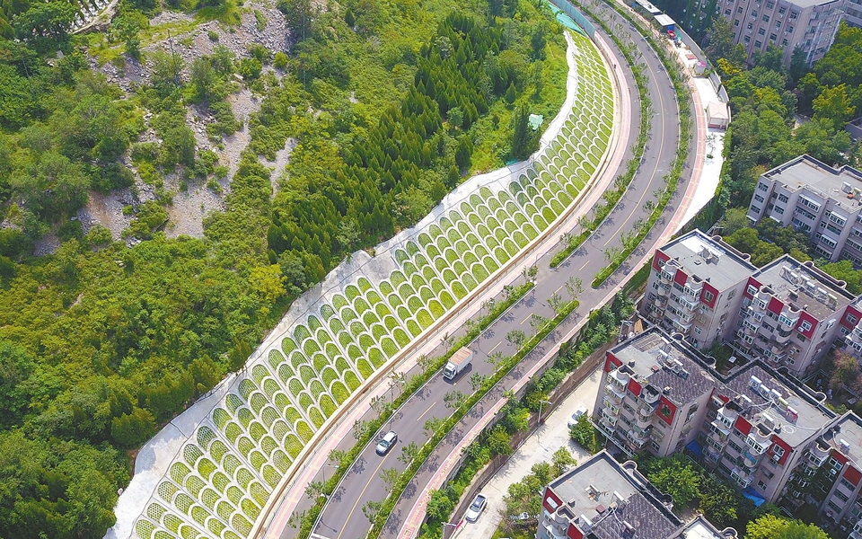 一街一树一路一景 济南鳌角山南路特色景观道路竣工