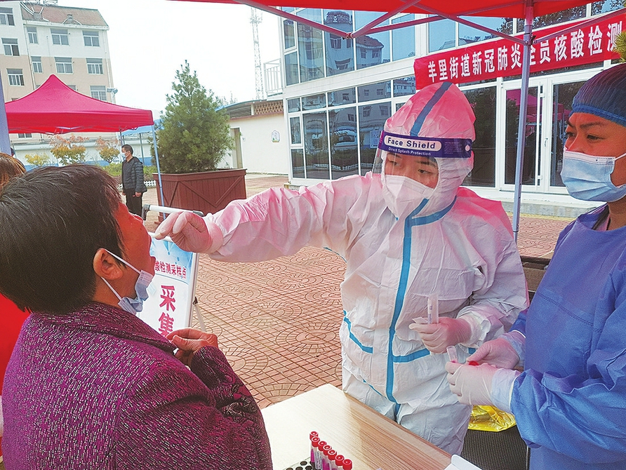 羊里街道 开展应急核酸检测演练