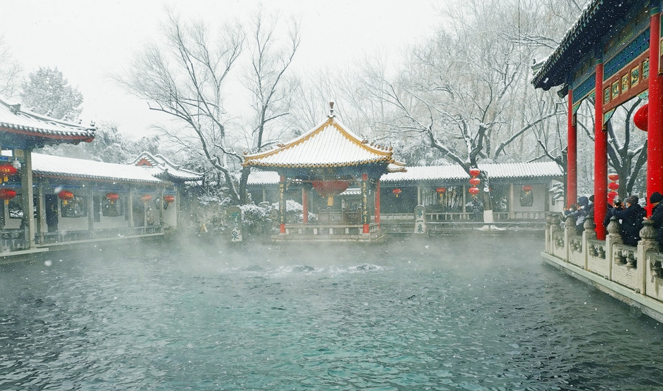 瑞雪飞舞漫泉城