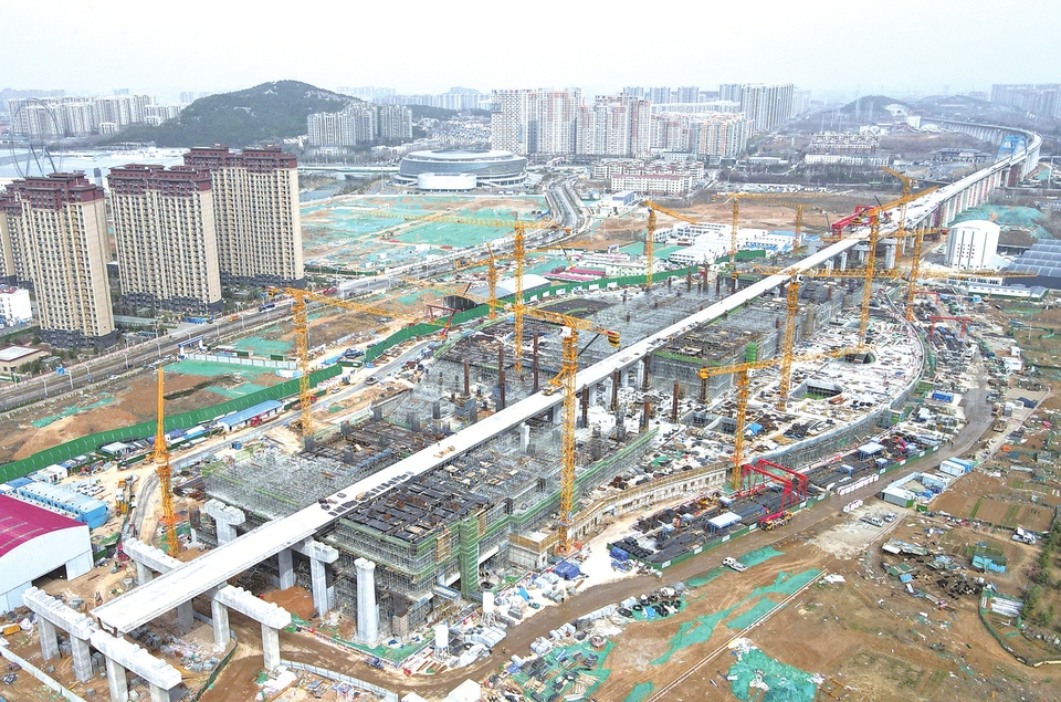 济莱高铁港沟站进入地上设施建设阶段