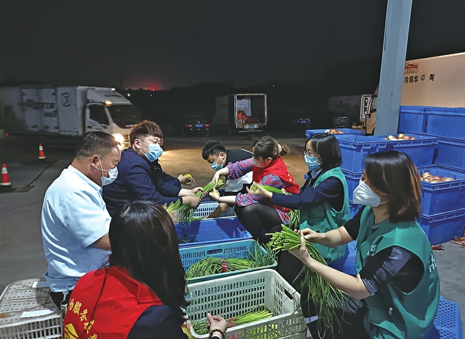 产销联盟每日配送蔬菜近3000吨 调节种植不断扩大速生叶菜类规模 济南180辆“菜篮子”配送车全力保供应