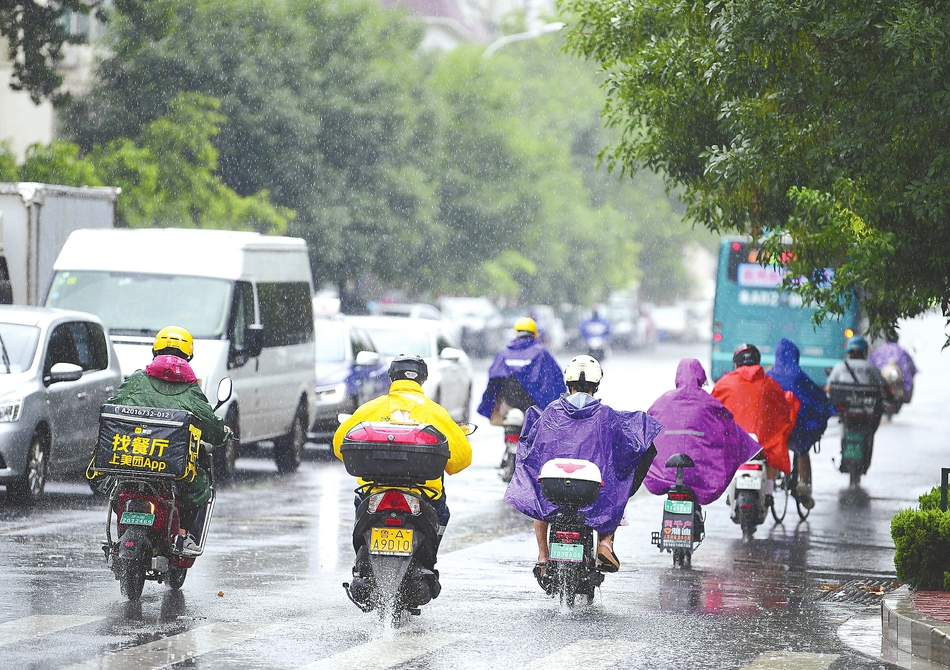 秋雨绵绵下 暑热仍未消