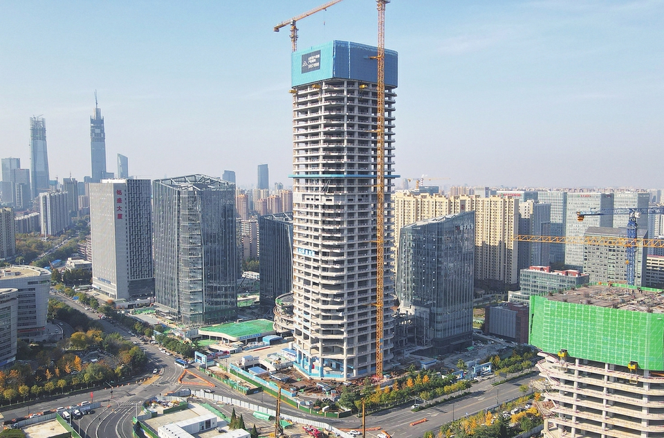 国家级大数据产业基地一期 超高层塔楼预计年底封顶