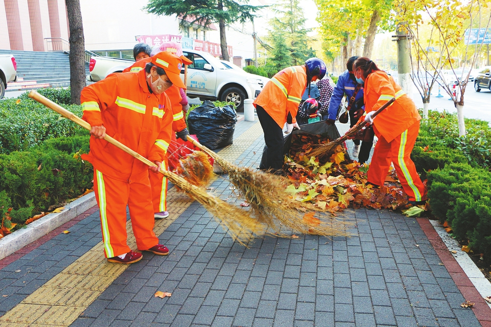 落叶清理在行动