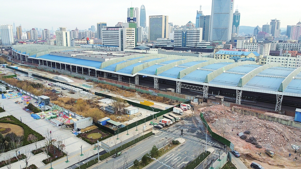 济南站北侧厂房拆除 腾出空间建设新站房