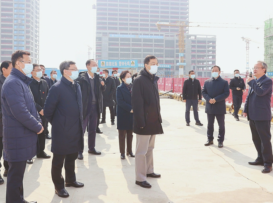 2023年全市新旧动能转换重点项目现场观摩活动到市中区槐荫区长清区平阴县考察 刘强于海田韩金峰雷杰杨峰参加活动