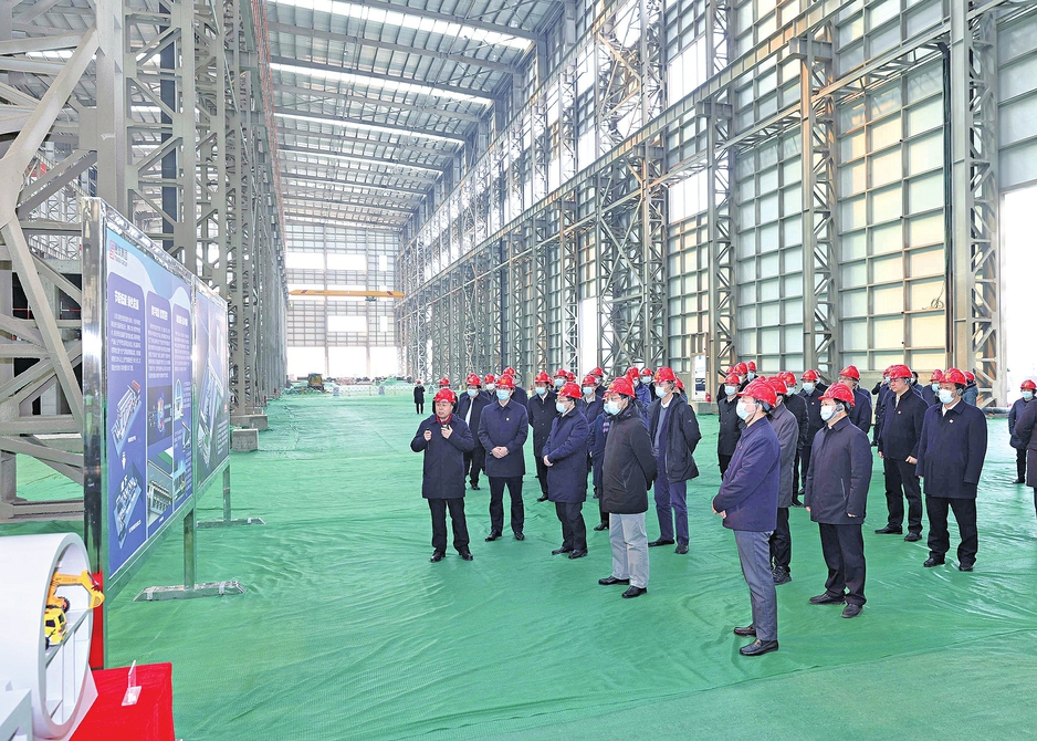 2023年全市新旧动能转换重点项目现场观摩活动到市中区槐荫区长清区平阴县考察 刘强于海田韩金峰雷杰杨峰参加活动