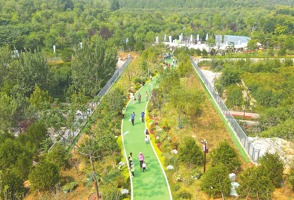 省内首座!佛慧山生态廊桥正式启用 第三届济南登山节同时开幕