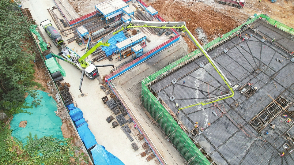 全球首台纯电动泵车助力济南市重点项目建设