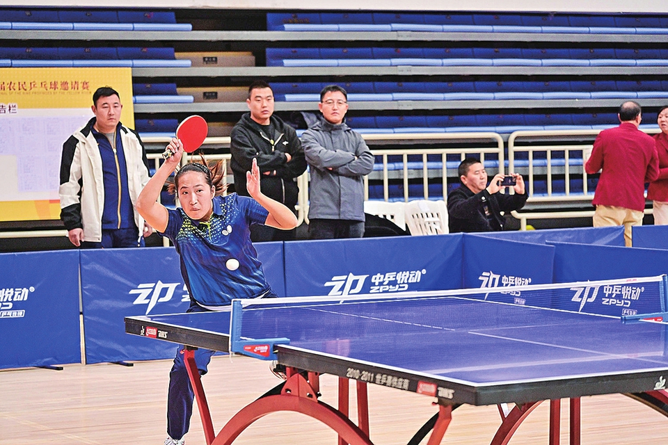 “国球为媒”激活乡村体育发展动能 ——黄河流域九省(区)首届农民乒乓球邀请赛侧记